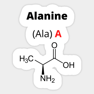 Amino acid Alanine Sticker